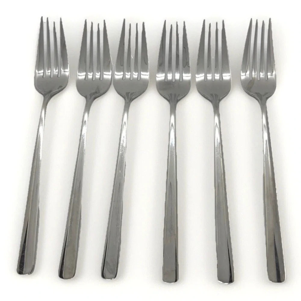 6 Quantum or Sant' Andrea Andorra Table Dinner Forks 18/10 Stainless